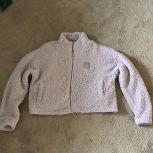 Purple fleece jacket